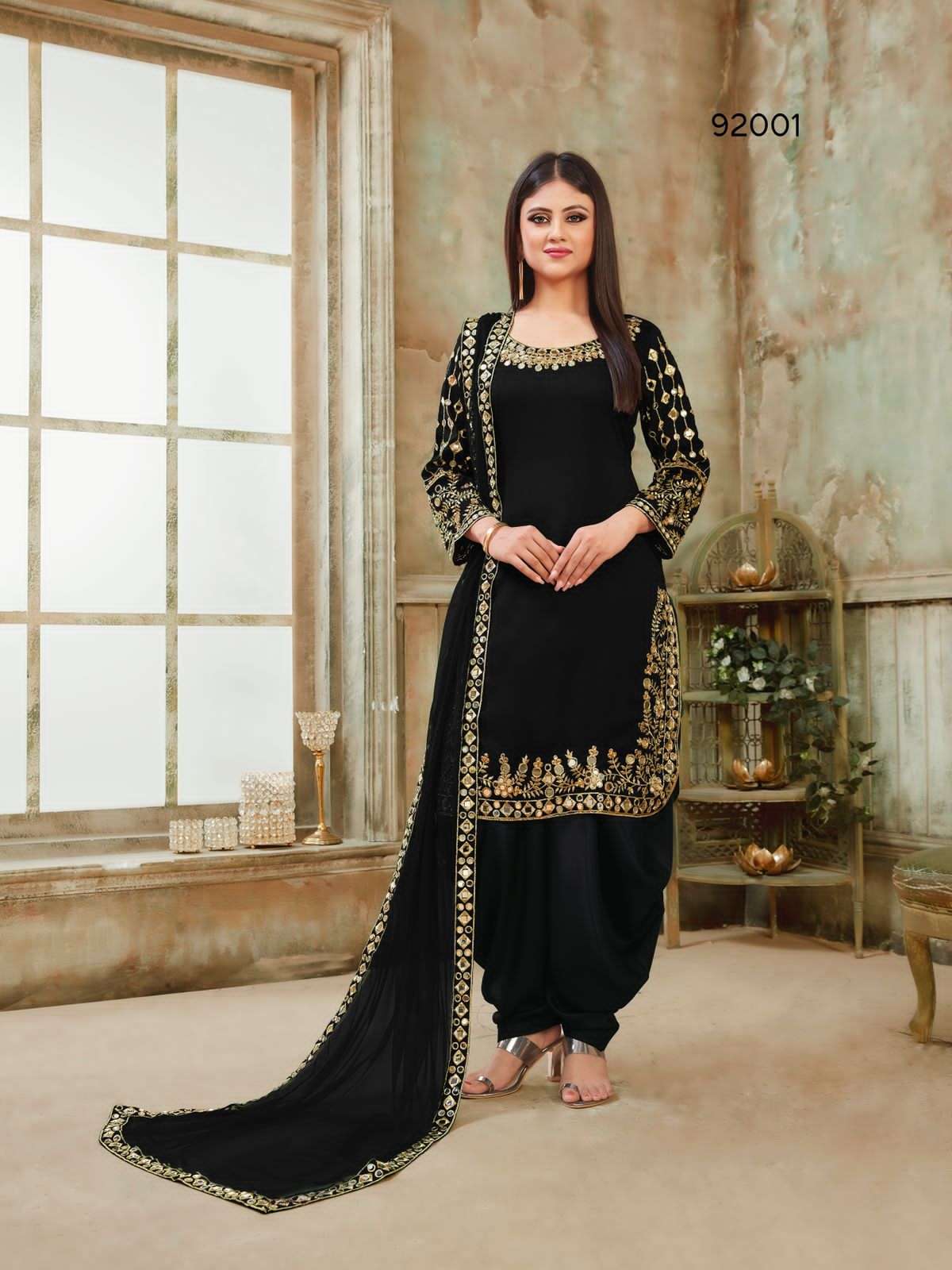 aanaya 92000 vol 92 series 92001 to 92004 patiyala mirror suits dhoti style and top and patiyala 