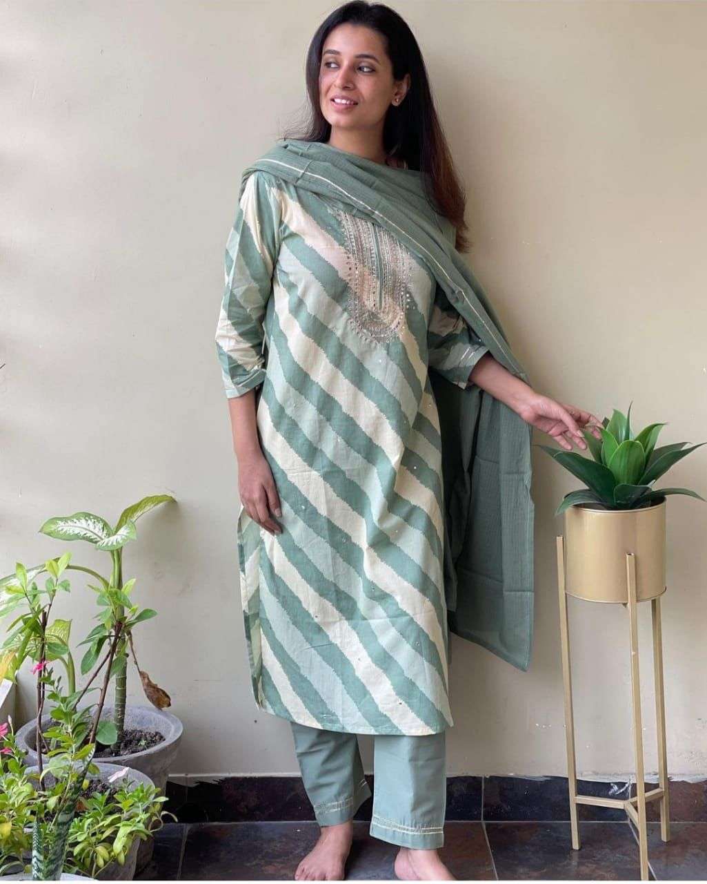 kurtie pant and duppta set readymade full suit set indian readymade suit in reyon cotton 