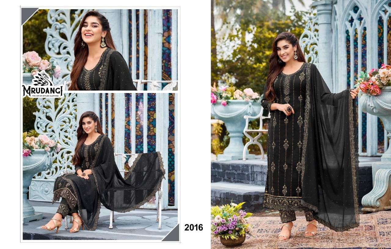 mrudangi kashish series 2016 colour edition salwar kameez with embroidery indian suit heavy nazim duppta 