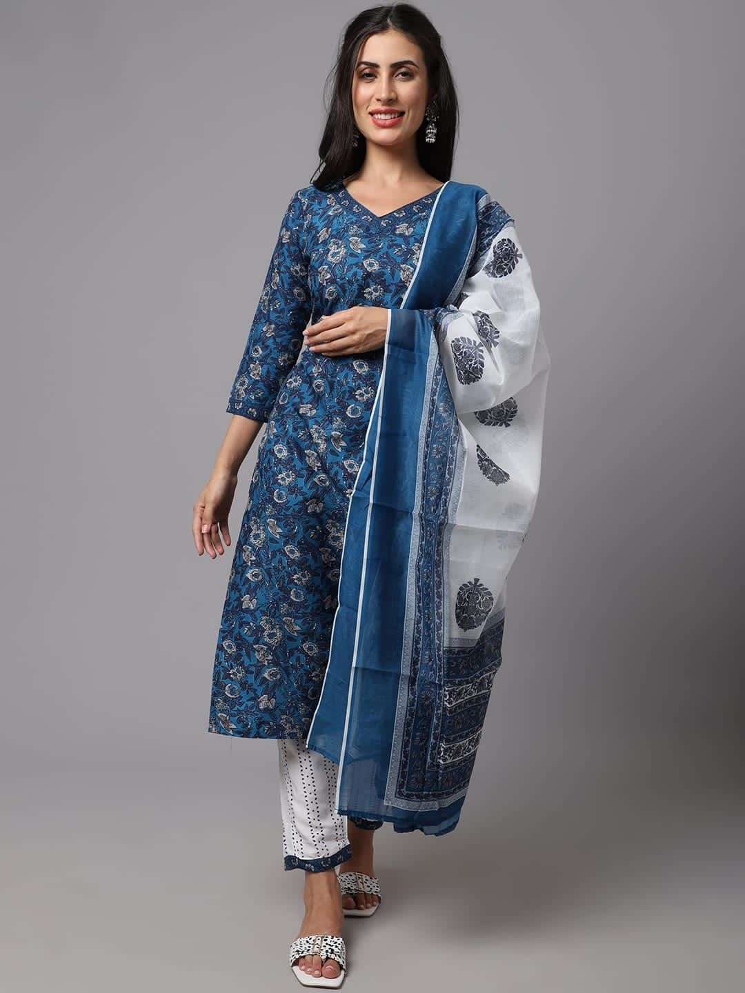 festival wear top pant duppta set heavy reyon printed kurtie with pant and duppta set indian readymade dailywear suits kiara nx 