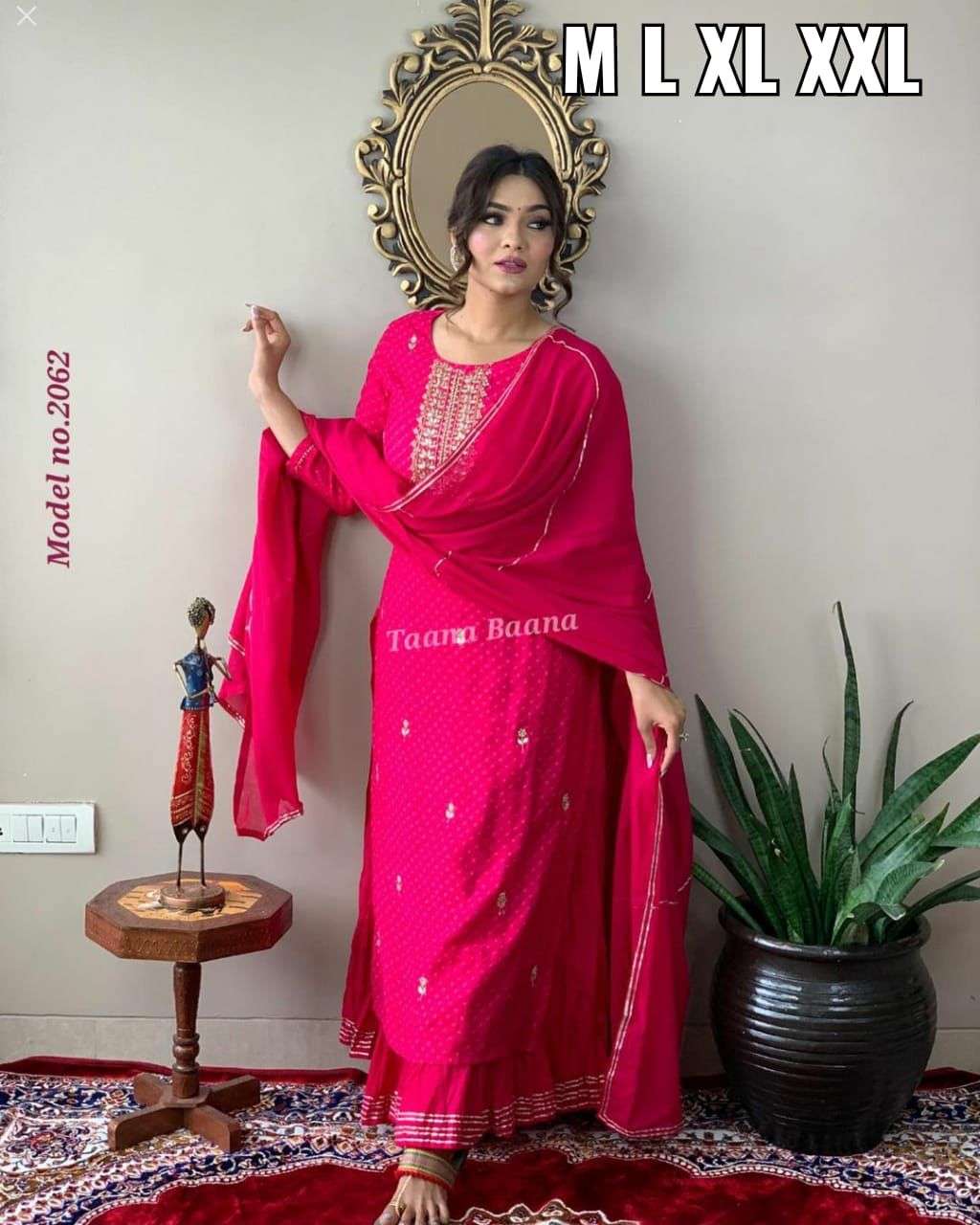 sharara suit readymade set reyon cotton slub kurtie with sharara and duppta set