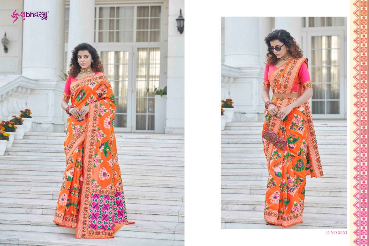 shubvastra patola vol 6 series 5351 to 5354 patola weaving silk saree banarasi silk indian saree collection indian saree collection