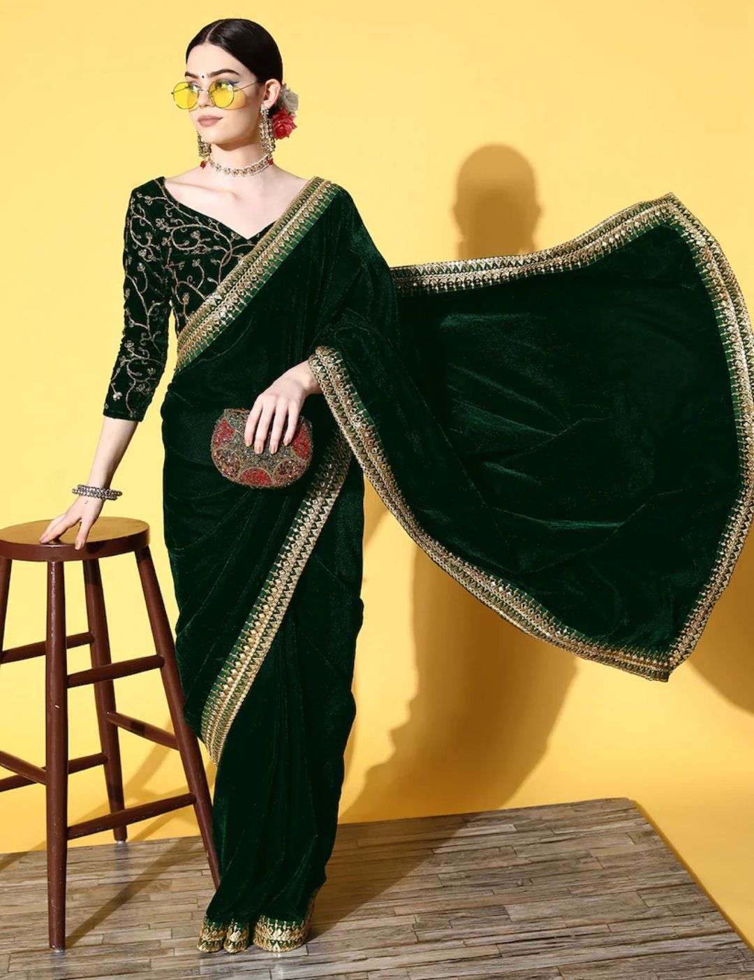 9000 velvet qaulity saree indian saree in velvet fabric velvet saree partywear saree velvet 