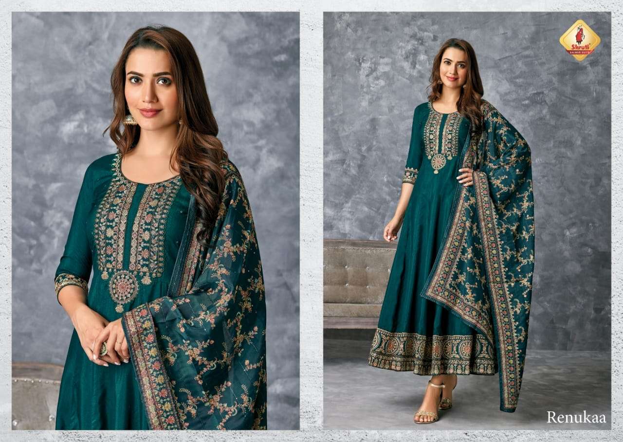 alankar vol 2 series Shruti Suits Presents Beautiful traditional floor touch Kurtis with Gorgeous Dupatta Floor touch full flared Kurtis made with Super Fine Pure Viscose Silk Quality fabric