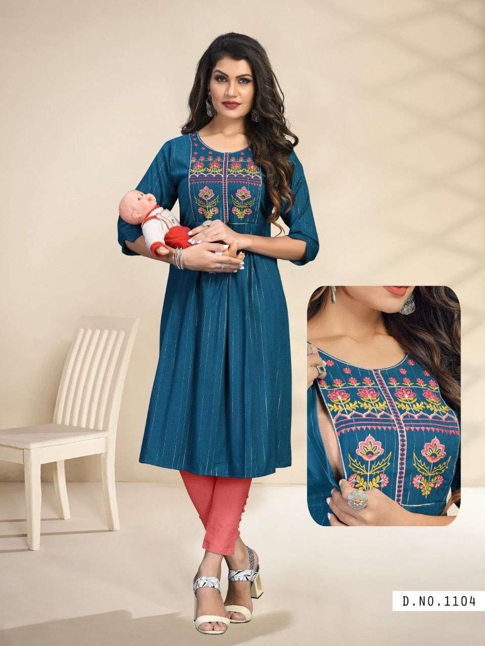 good newwz 3 Specially Made for Feeding and during Maternity Period kurtie feeding kurties for mom comfortable feeding baby kurties