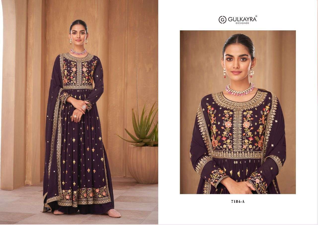 gulkayra designer nyra vol 1 series 7184 a to 7184 c nyra cut suits nyra style dresses collection indian catlogue dresses