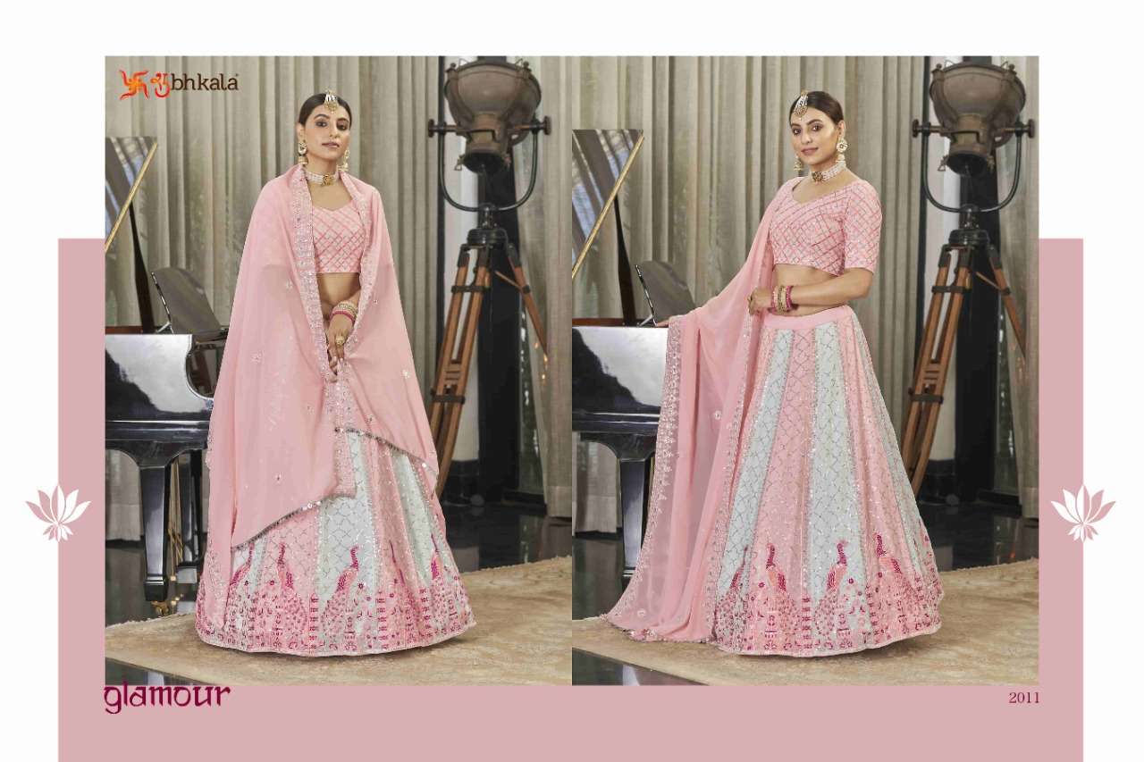 shubhkala bridesmaid vol 19 series 2011 to 2013 designer partywear lehenga traditional festive or wedding wear beautifull lehenga collection in affordable price