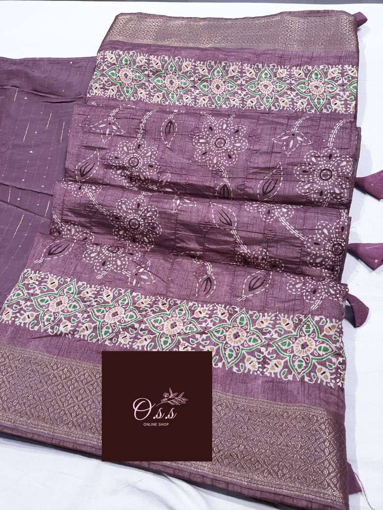 soft dola silk saree beautifull batik style block print in all over saree indian saree saree collection