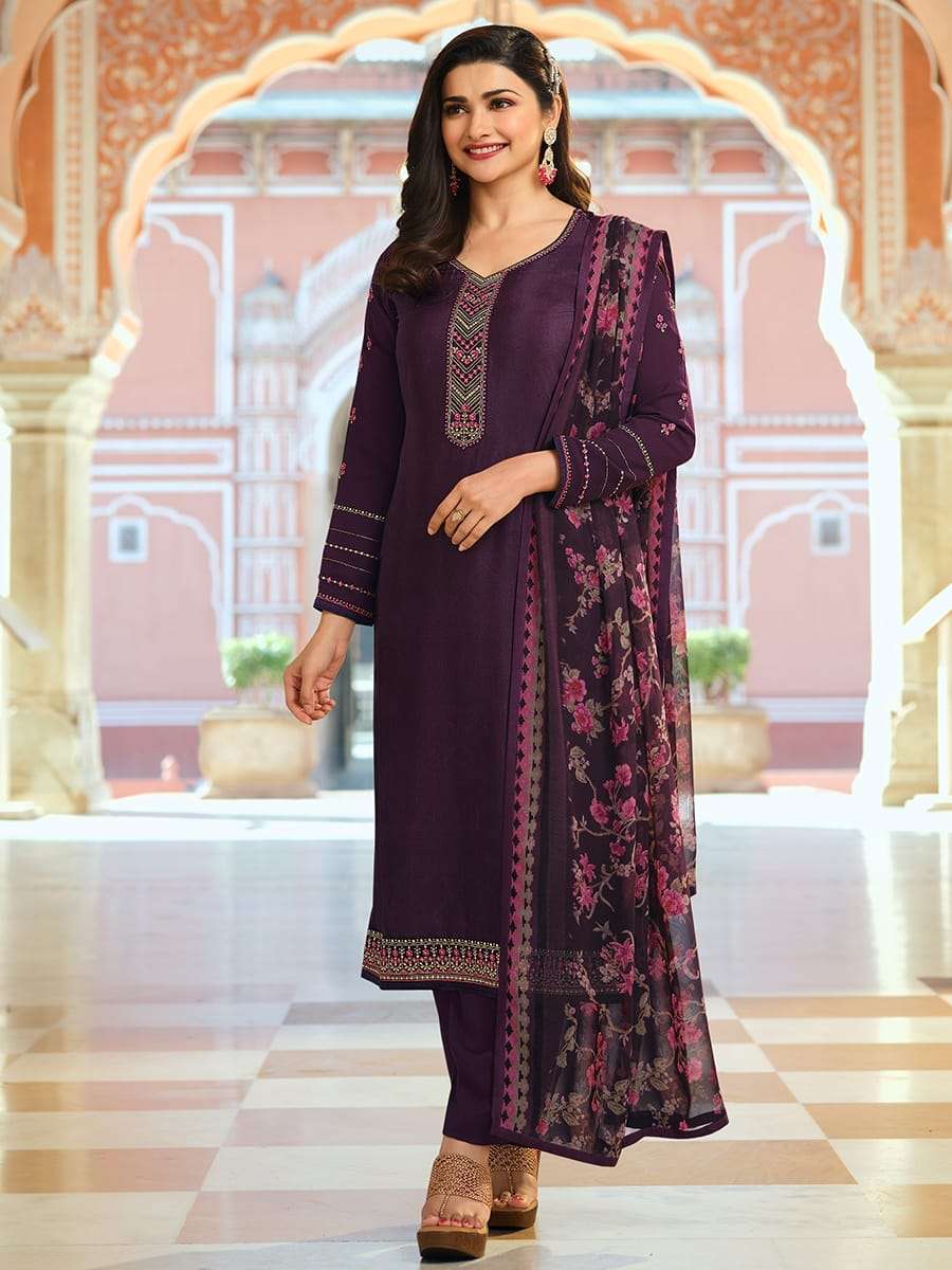 vinay fashion straight suit collection in sale silk crepe suit of vinay fashion in offer price 