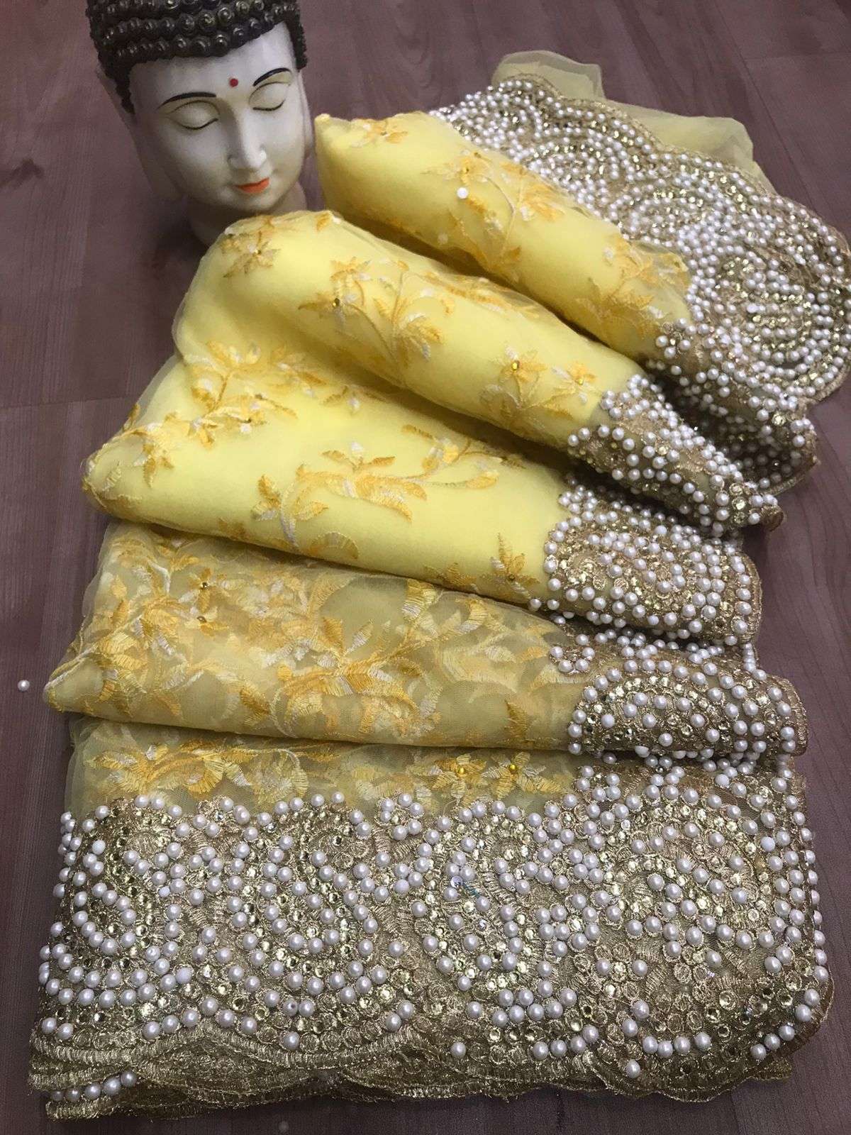 readymade saree design number 101790 saree imported fabric with sequnce  work in plates ready to wear saree