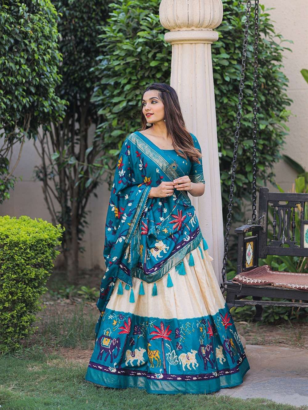 lehenga collection for your essential part of gujarati collection we are presenting ethnic attire of dola silk lehenga design number 1651 colours  