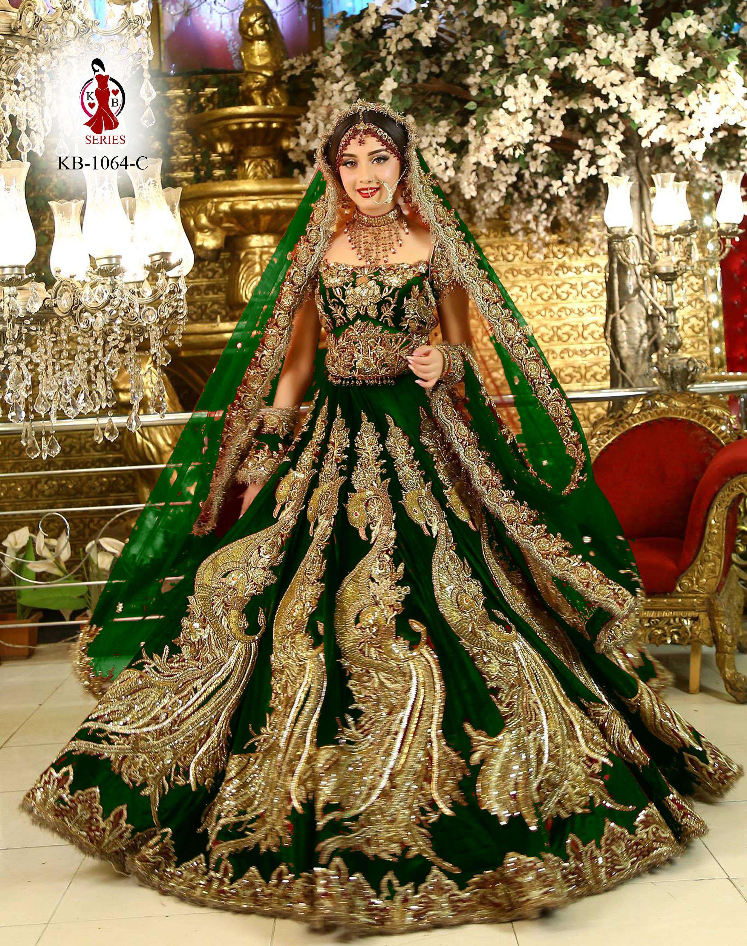 kb series present bridal lehenga boutique collection make you in royal kb series super dupar hit design design number kb 1064 designer bridal lehenga  2