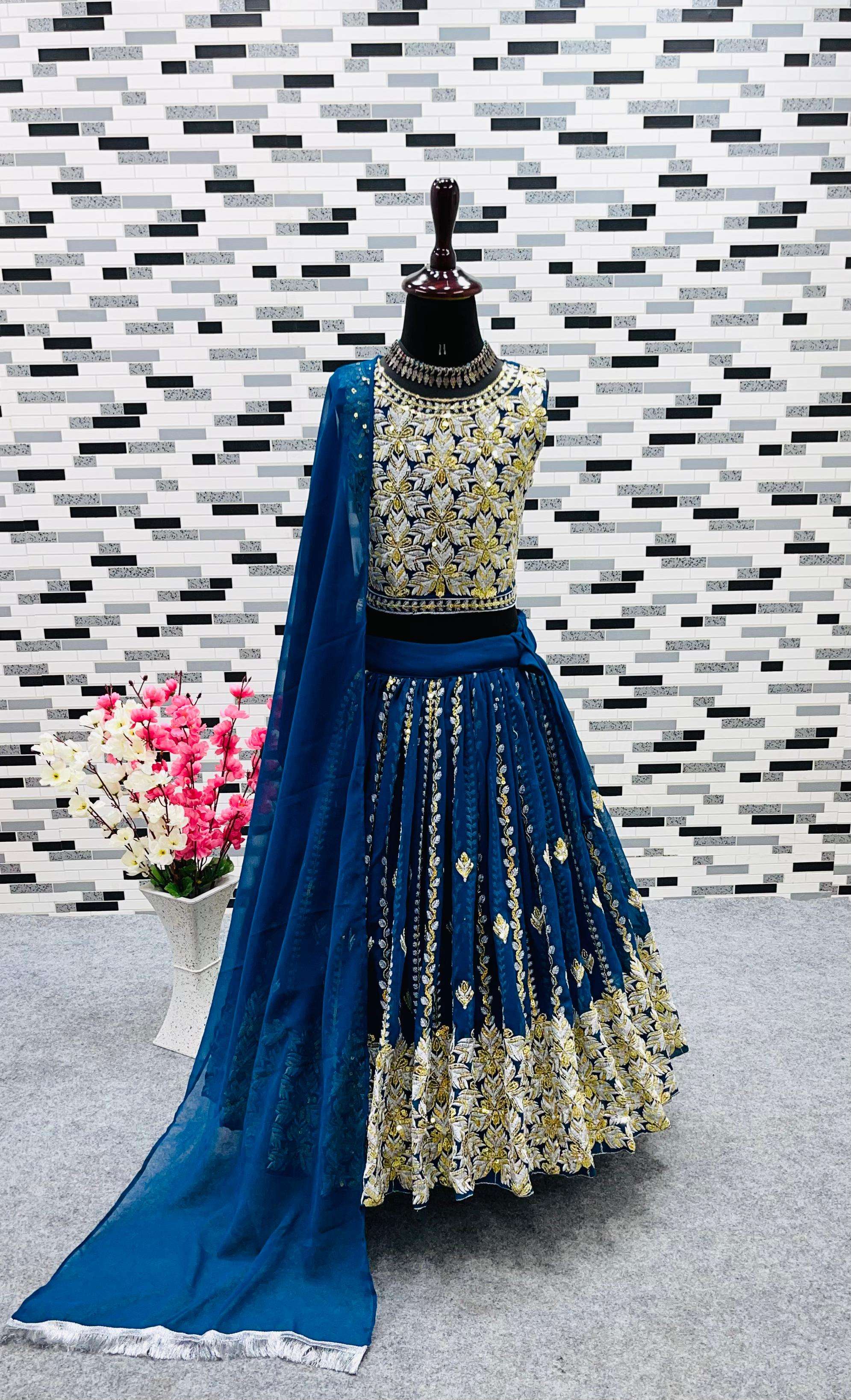 Fancy Floral Printed Lehenga Choli For Wedding | Kids lehenga choli, Kids  lehenga, Kids gown