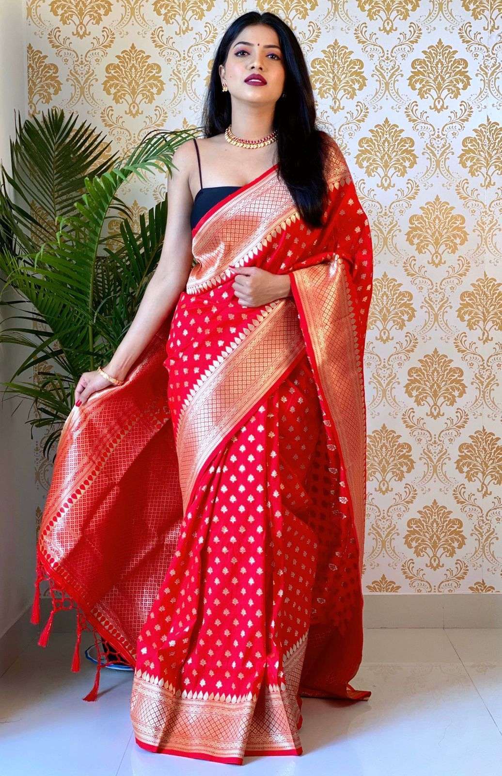 Fancy Designer Shimmer Silk saree dvz0003965 - Dvanza.com