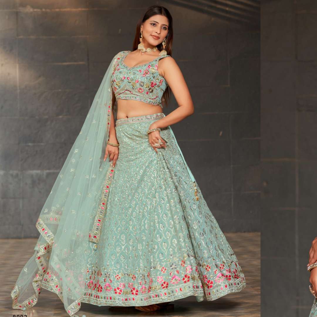 Zeel Clothing The Shimmers Vol 1 7901-7909 Wedding Wear Semi Stitch Lehenga  choli at Rs.37507/Catalogue in surat offer by Fashion Bazar India