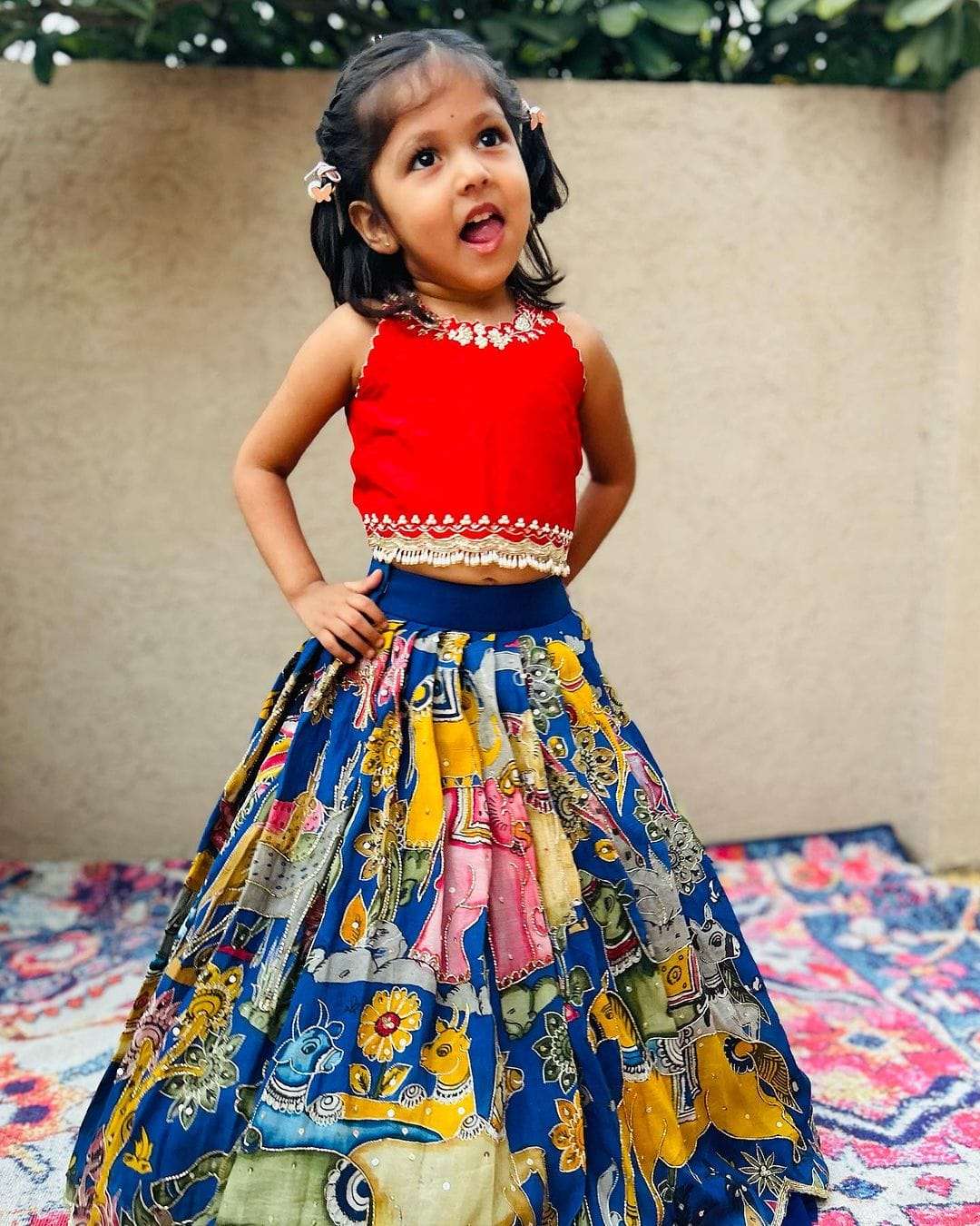 girls kids wear lehenga 2 years to 15 years girls trending sequins embroidered with beautiful printed work stitched lehenga blouse season  