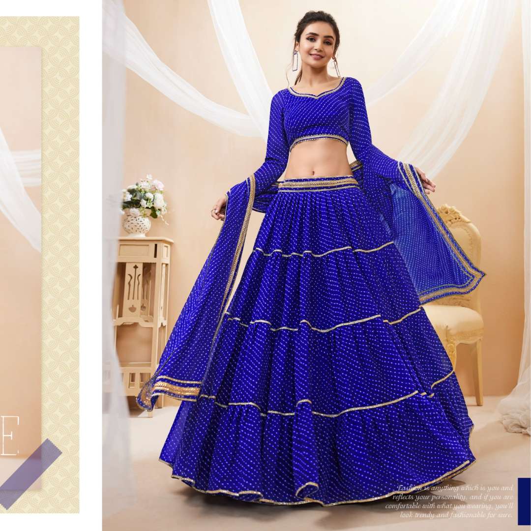  georgette leheriya printed with lace all over work zeel clothing presents new catalog of lehenga choli lavish vol 1 601 to 605 designer partywear lehenga leheriya heavy lehenga 