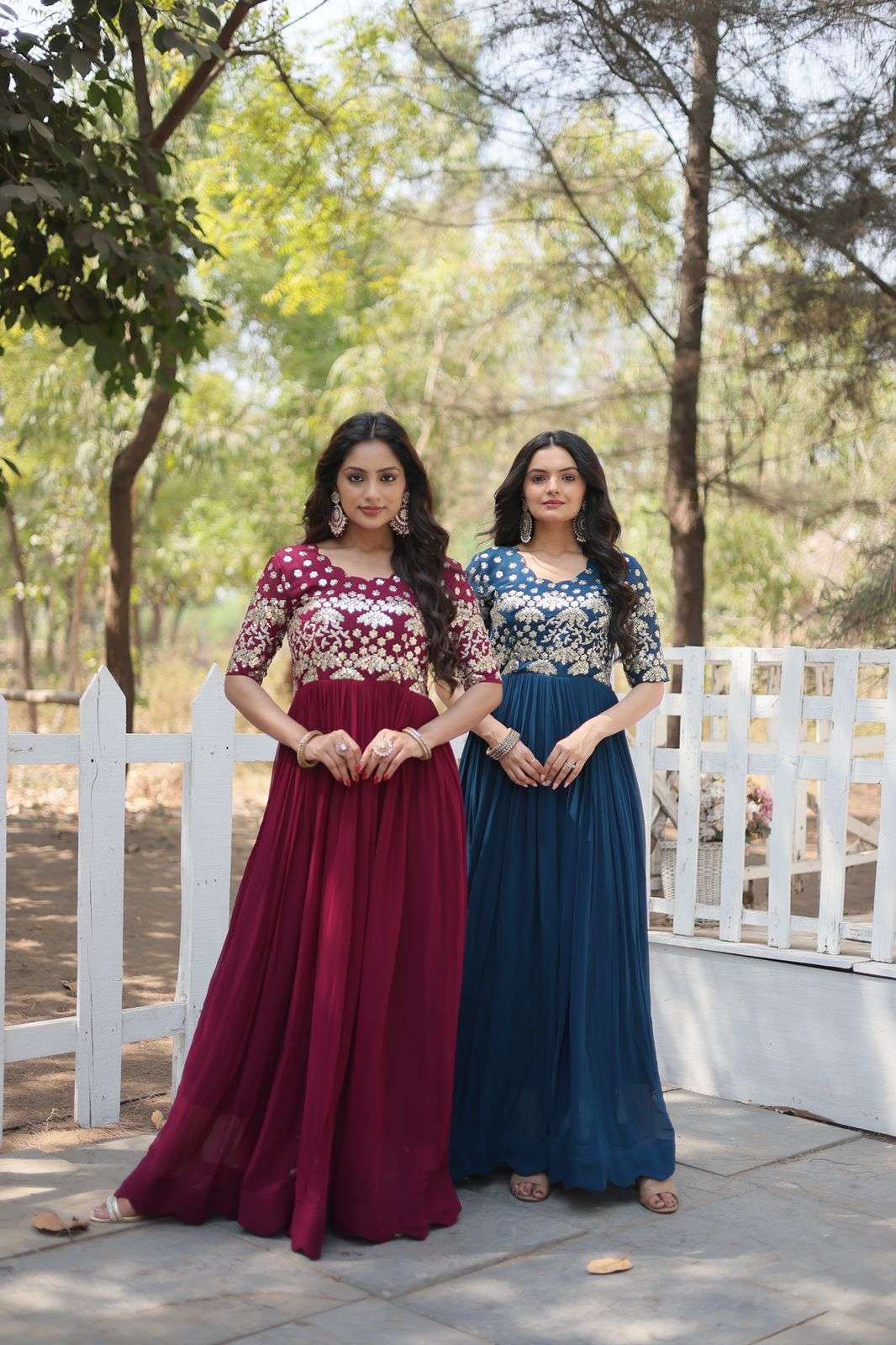 premium designer readymade gown collections gown code ka 1105 designer gown is luxury clothing considered to be high quality made by zari thread n sequins embroidery partywear gown