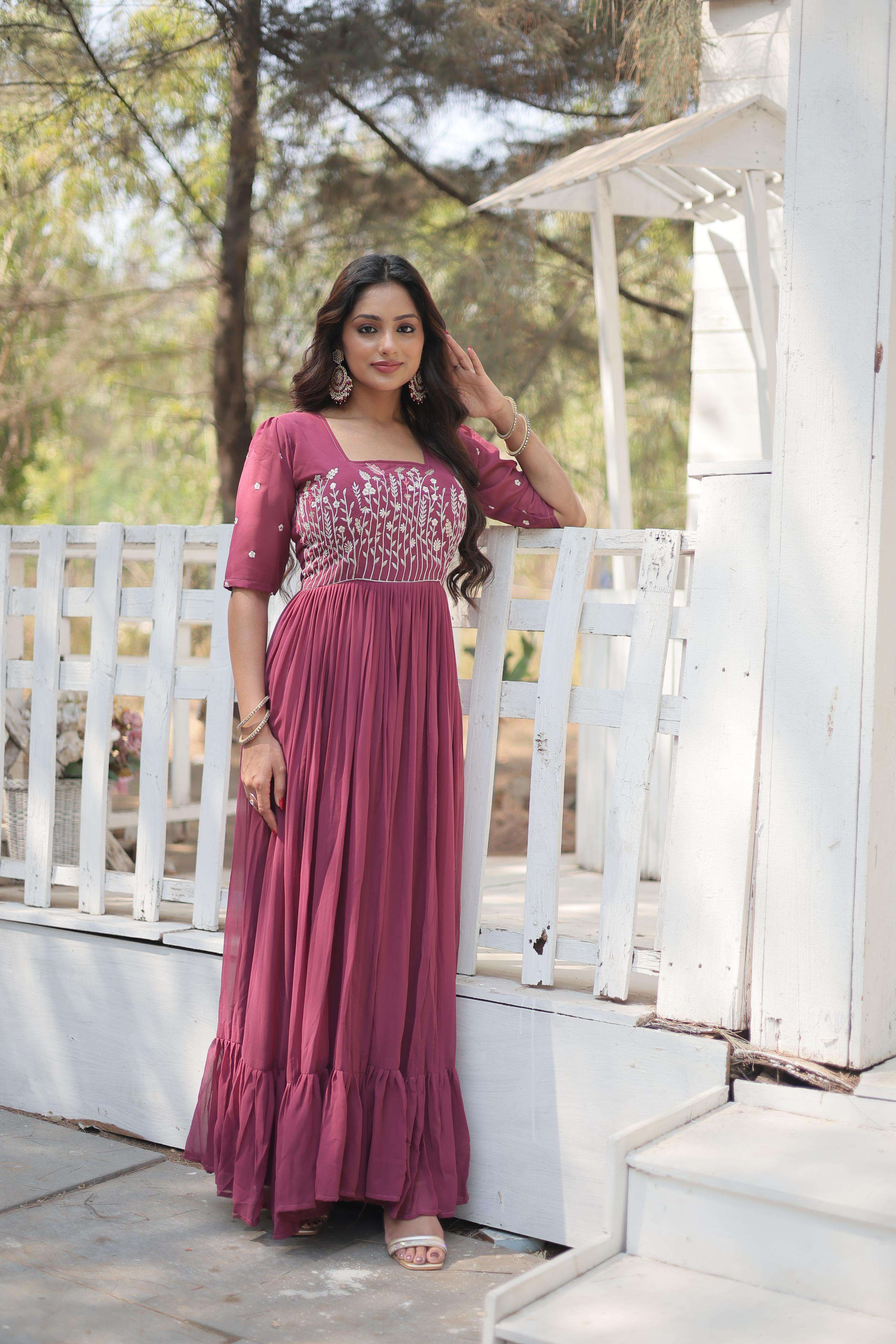 premium readymade designer gown collections its shows the newly updated trend it become aspirational for women to wear the best of gowns gown code ka 1109 gown designer gown