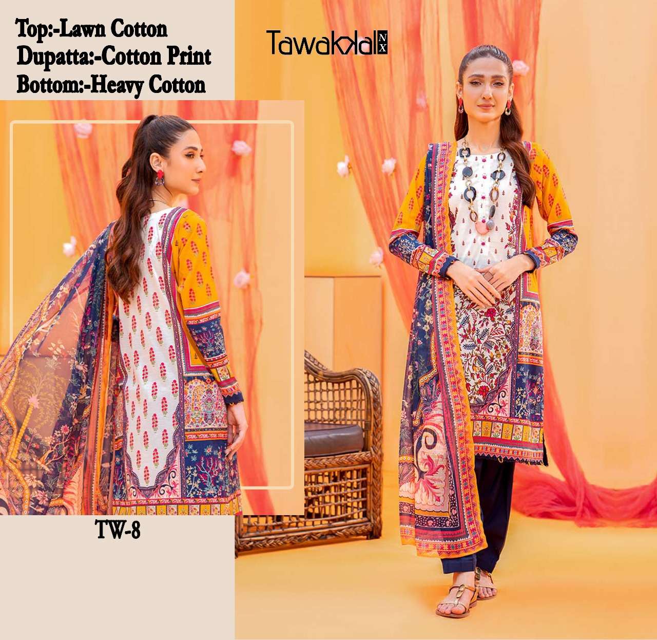 twakka nx tw 8 lawn cotton duppta cotton print bottom heavy cotton bottom heavy cotton dupatta cotton print n chiffon print unstiched pakistani suit 