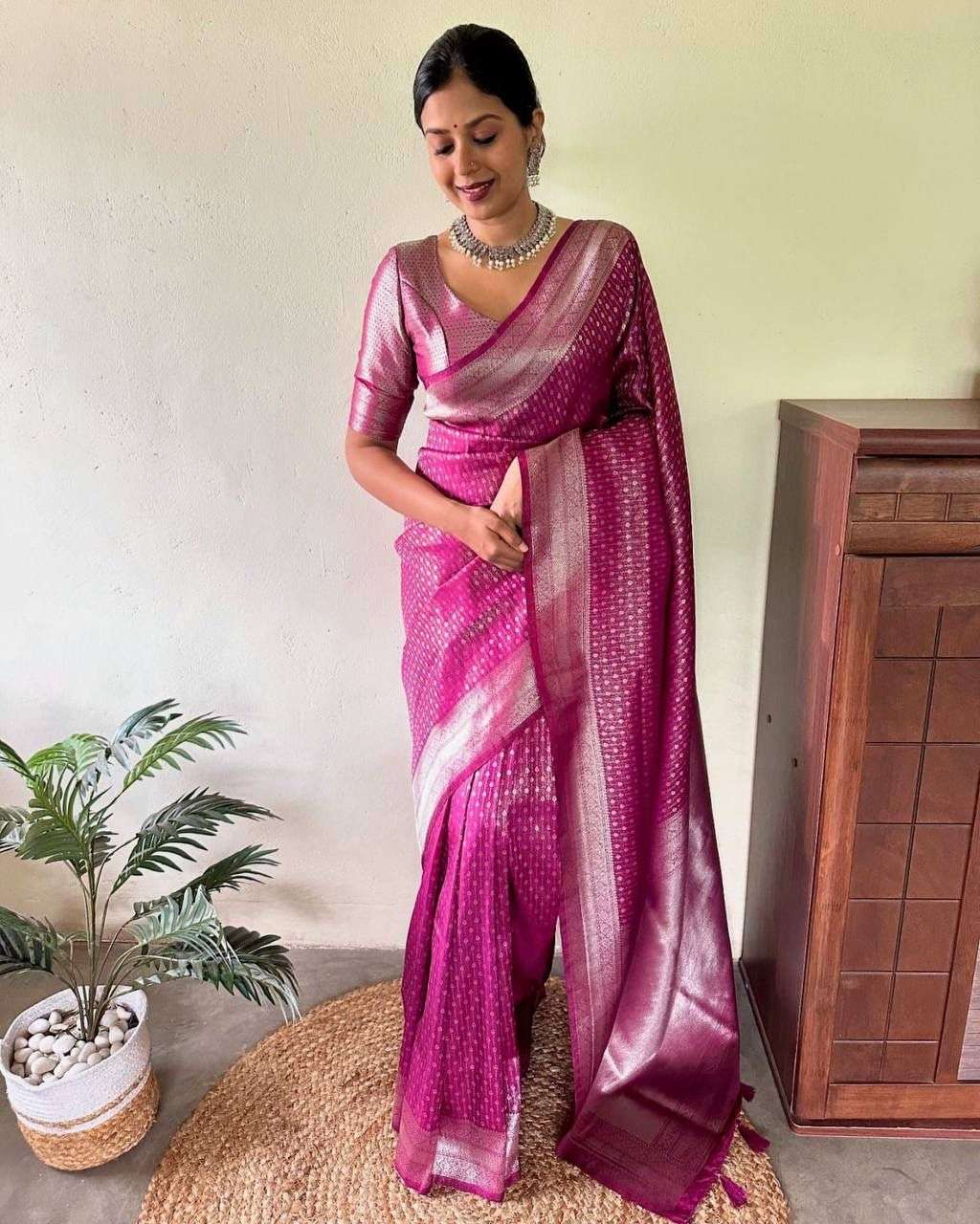 code sf 744 kubera pattu saree fabric soft silk design beautiful rich pallu n jacquard work on all over the saree blouse woven fabric with exclusive jacquard border saree 