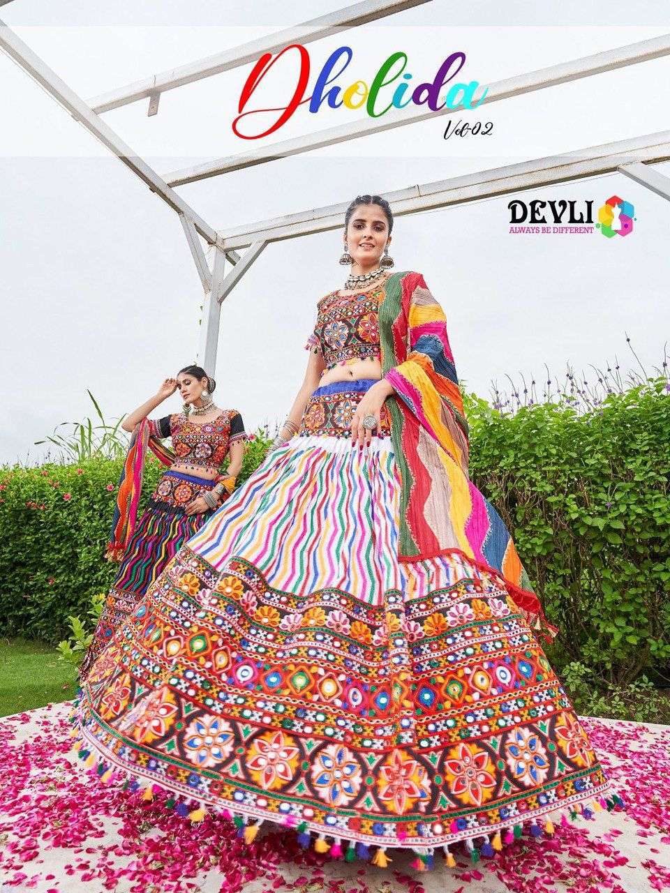 navratri lehenga choli devli brand new navratri collection name dholida vol 2 designer party wear new navratri chaniya choli collection 