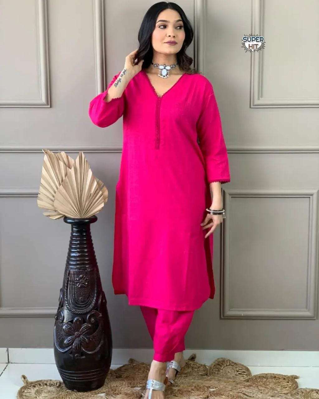 upgrade your office wear wardrobe with this classy yet chic monochrome kurti with pant pair for all day comfort and trendy look dailywear readymade suit