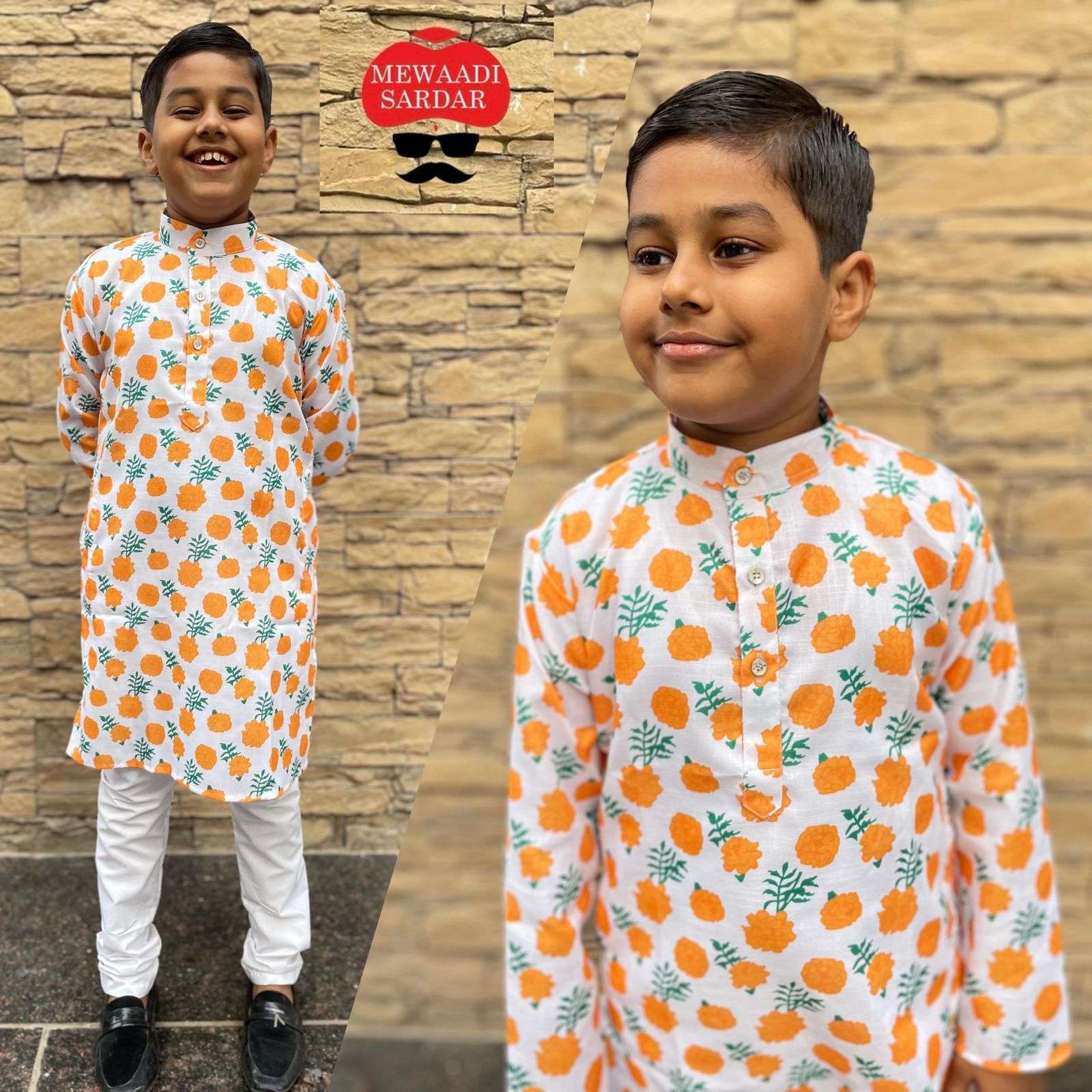 boys kids wear kurta pyjama little masters by mewaadi sardar printed kurta pyjama set for kids for every occasion fabric kurta soft cotton printed pyjama cotton with elastic waist size 2 year to 10 year 