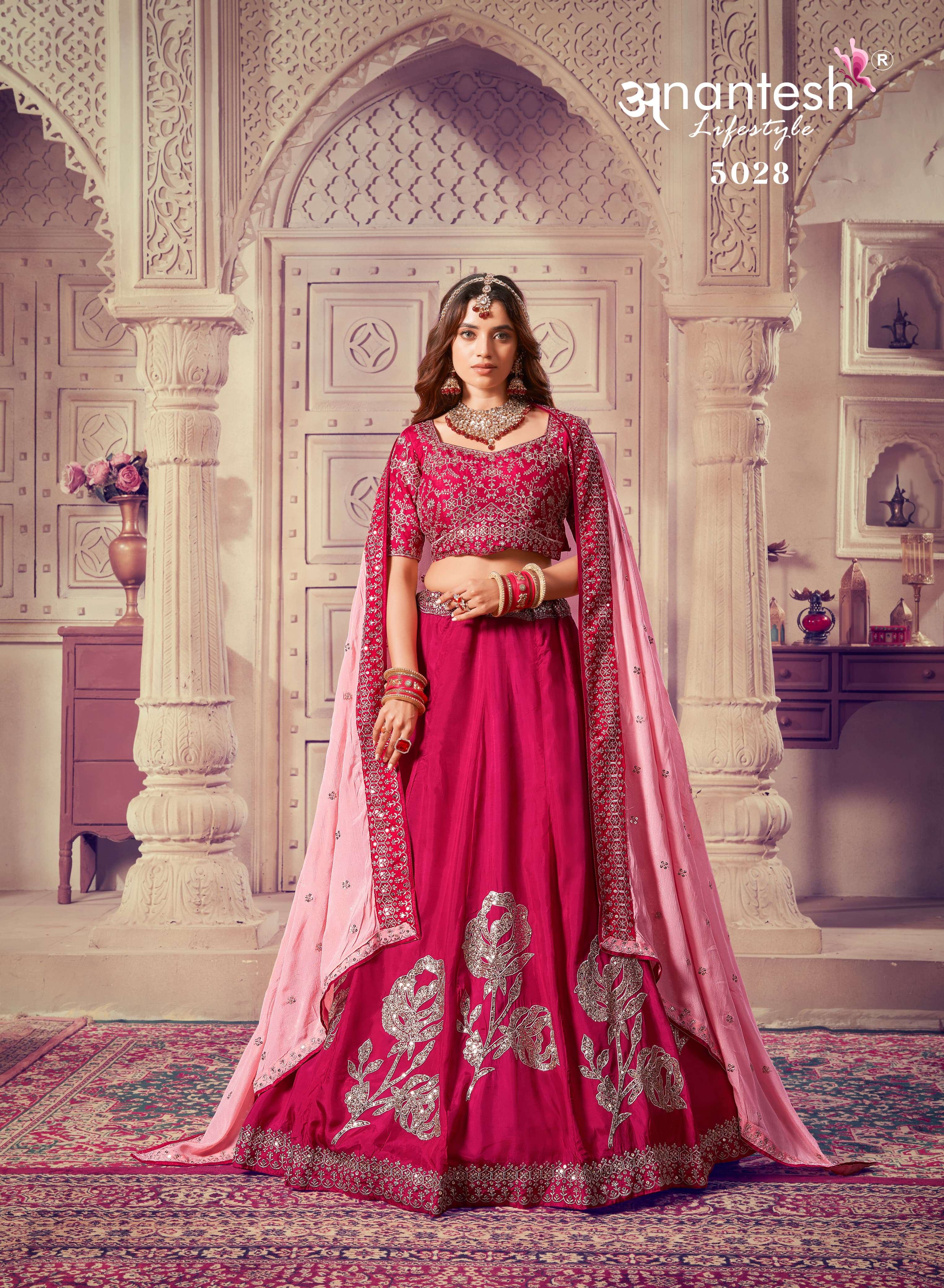 designer partywear lehenga anatesh lifestyle occasuion vol 8 series 5028 to 5029  premium sequance n party wear occasions bridemaidwear bridal lehenga 