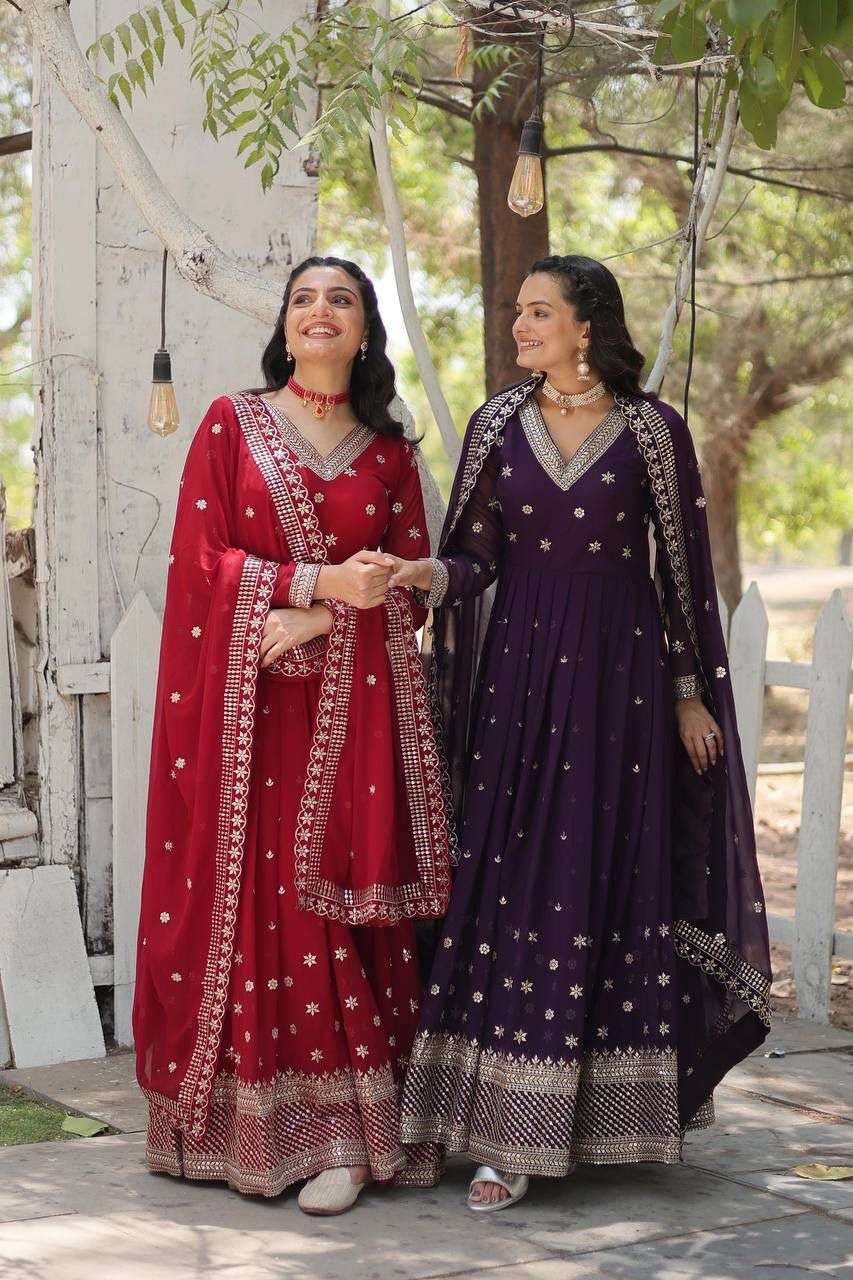 gown with dupatta collections 2024 code lw 9186 whether its a wedding festival or soiree our anarkali suits will make you the epitome of grace and charm readymade gown