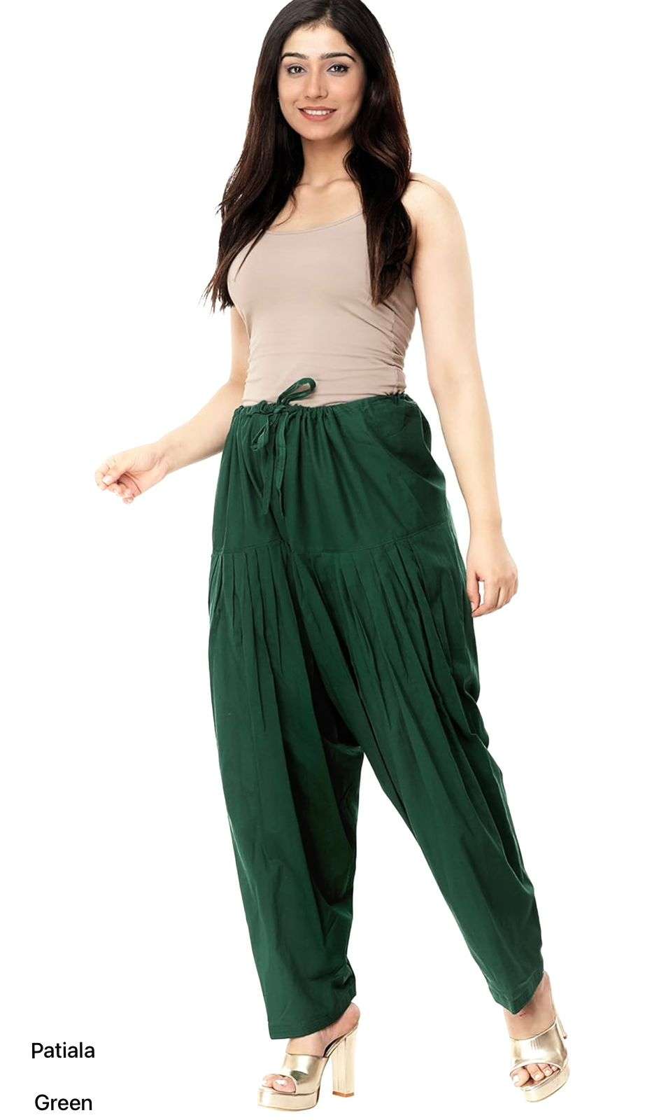 patiala bottom casual patiala bottom with pleats design in 6 colours fabric heavy rayon size free size upto 40 waist  string waist only pants 