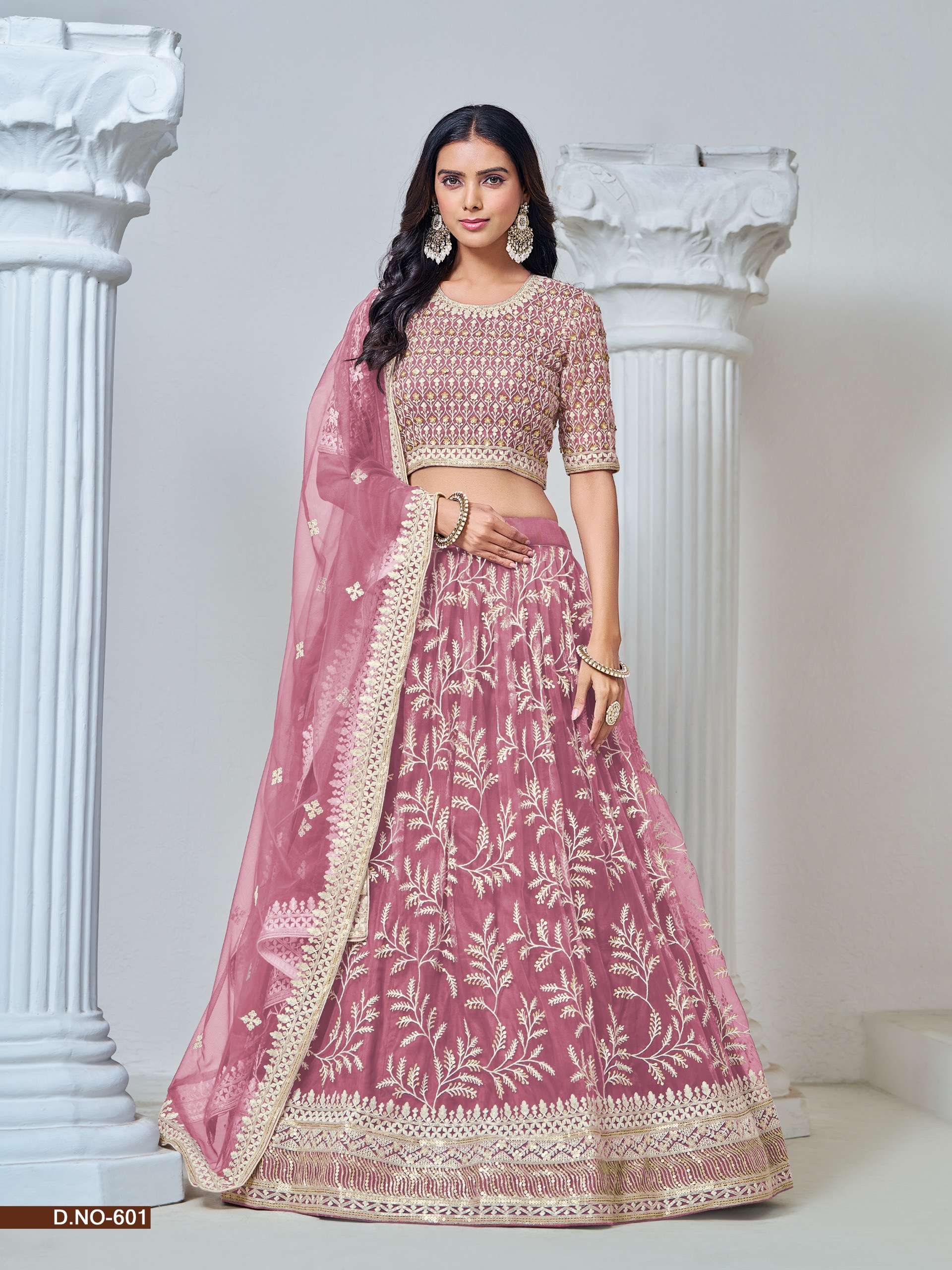 designer lehenga new lehenga collection mehvish vol 6 fabric details blouse net with heavy thered n sequense work lehenga net with heavy thered n sequense work lehenga 