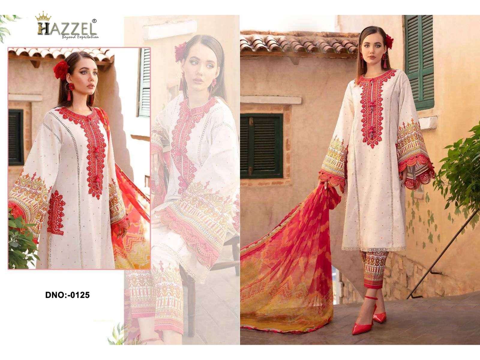 super hit demanded catlogue  print super hit 23 hazzel luxury lawn catalogue name 0125 top pure cotton printed and embroidery patches bottom cotton solid pakisatni dresses