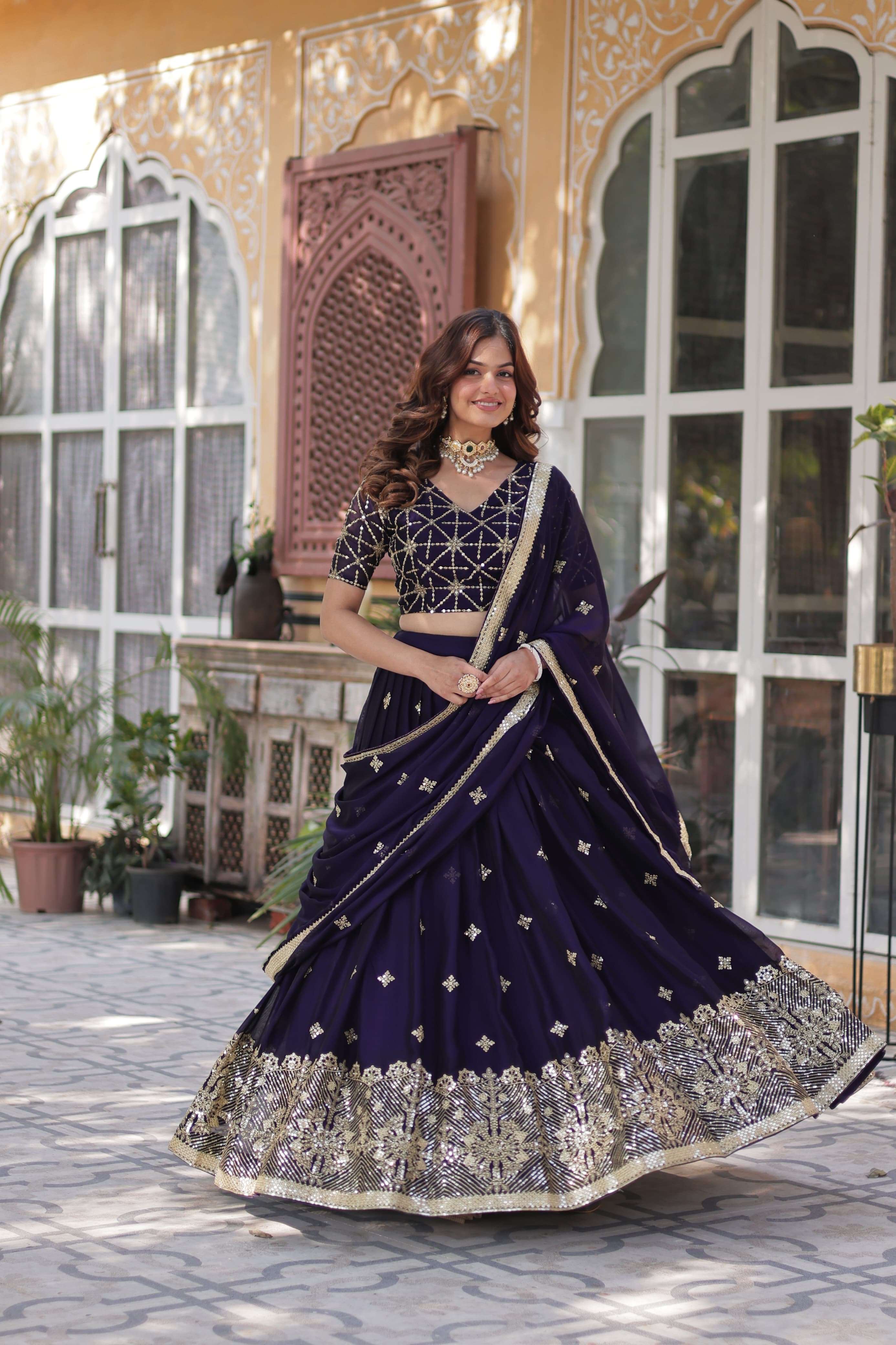 lehenga choli without blink select this designer lehenga collection made with rangoli silk with sequins and thread embroidered work lehenga choli with dupatta code ka 5041 readymade suit