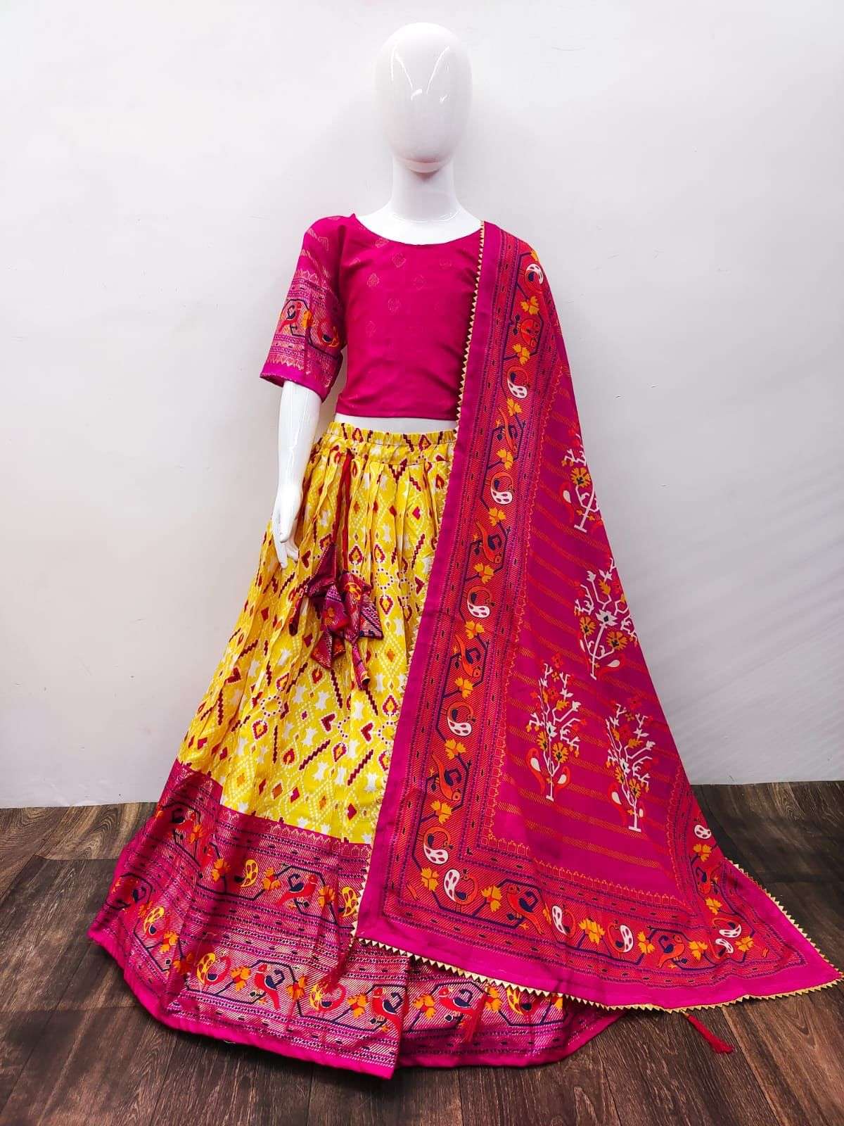 Buy Purple Sequence Embroidery Lehenga Choli by FAYON KIDS at Ogaan Market  Online Shopping Site