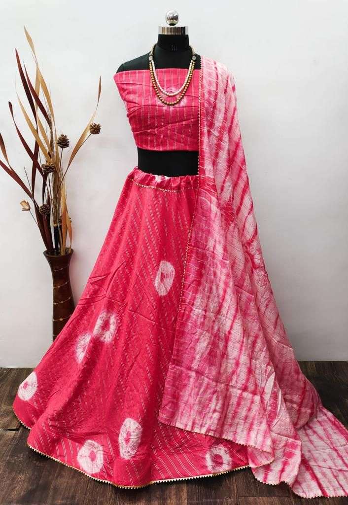 Banarasi Lehenga choli *Lehenga(Stitched)* Lehenga Fabric : Vicose chanderi(Jacquard)  Lehenga work : Weaving work with dyeing Waist :… | Instagram