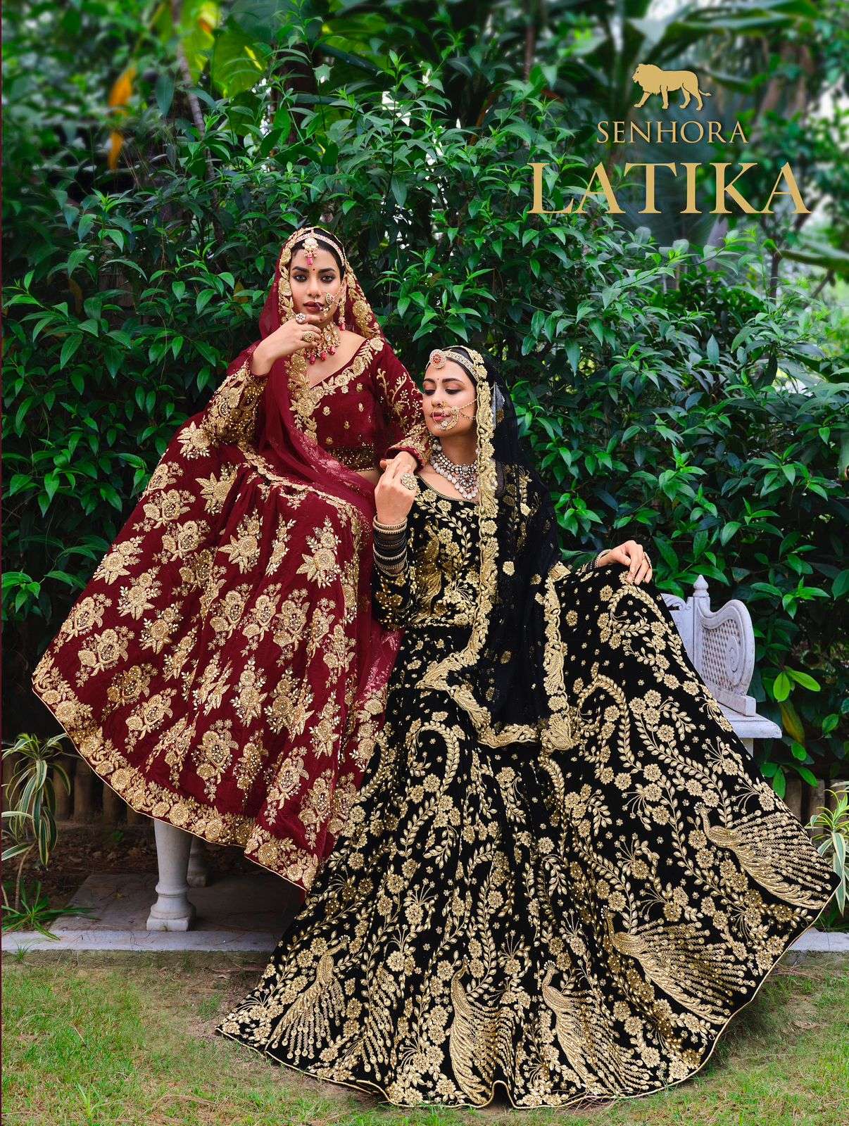 senhora dresses represents indian wedding culture lehenga catalogue latika  series 3071 to 3073 designer bridal wear lehenga choli heavy indian bridal  lehenga in cheapest price