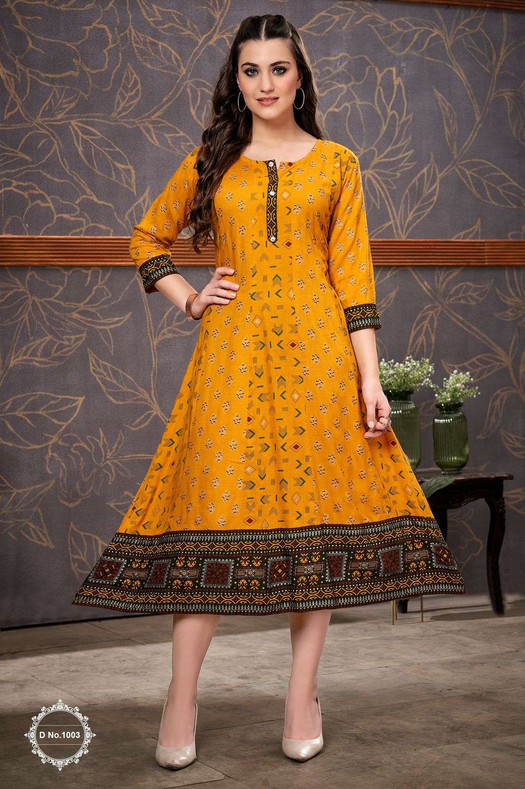 Happi Stock - Round Neck Block Printed Long Anarkali Dress !! Shop Now:-  https://www.happistock.com/dresses #Anarkali #indowestern #longdress  #newarrivals #premmiumquality #MadeInIndia #bestseller | Facebook