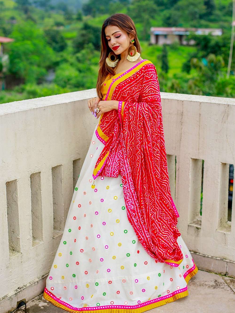 Shop Off White Stone Silk A Line Lehenga Choli Online : 264341 - Lehenga  Choli