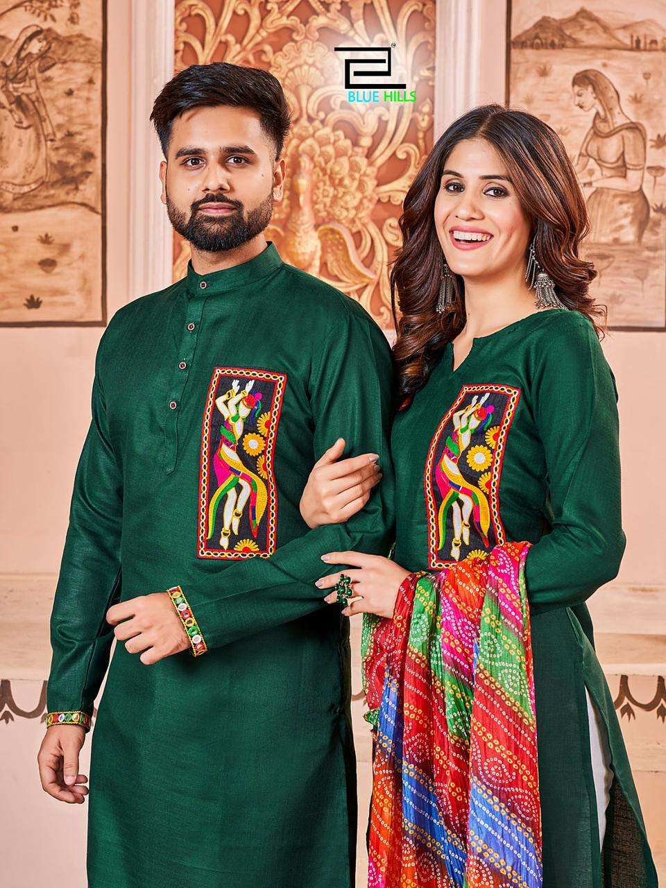 Buy Navratri Couple Kurta_lehenga Matching family Combofor  Functionweddingmehendifestival Wear Couple Matching Set Indian Traditional  Wear Online in India - Etsy