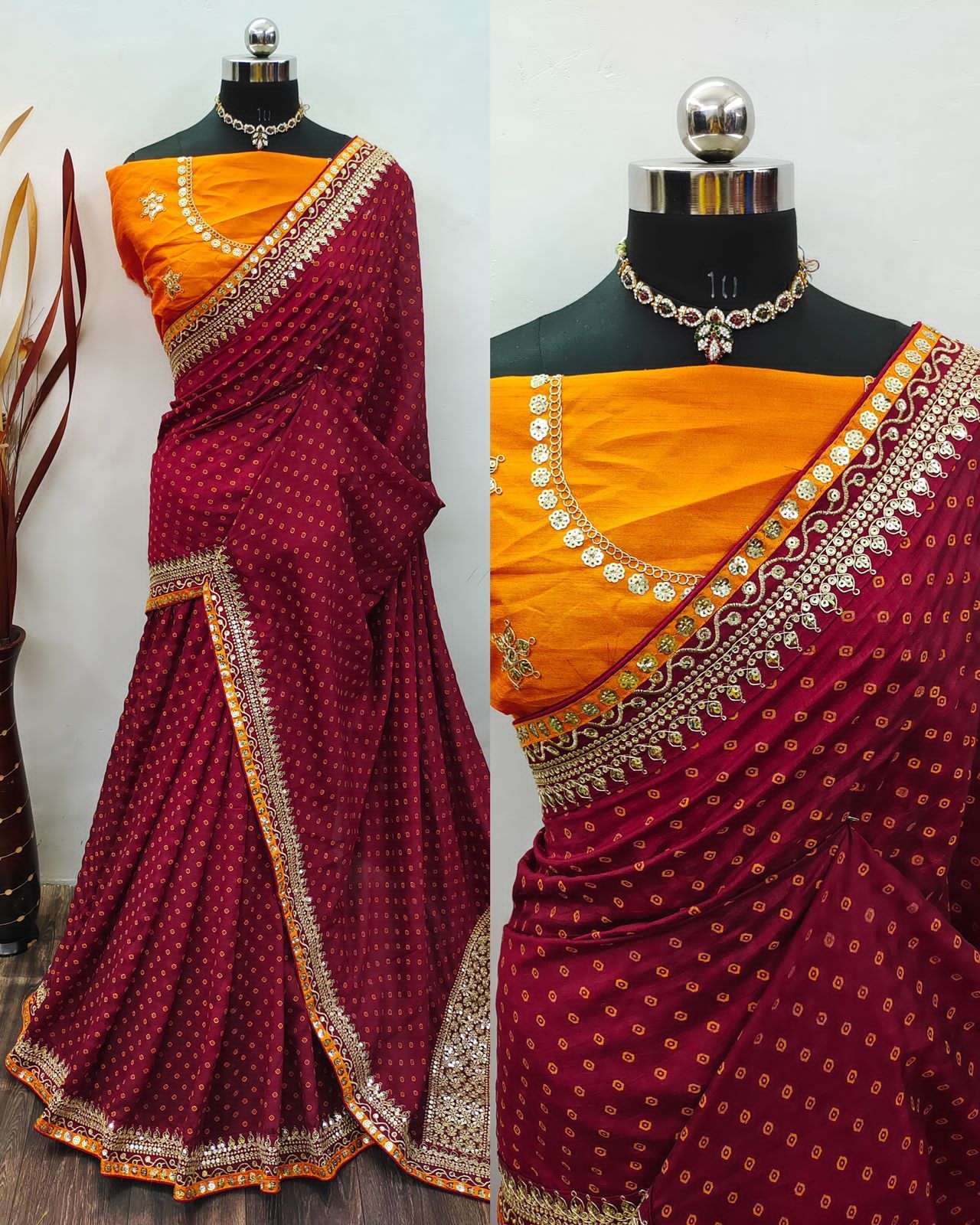 Sarees | Fancy Heavy Look Saree | Freeup