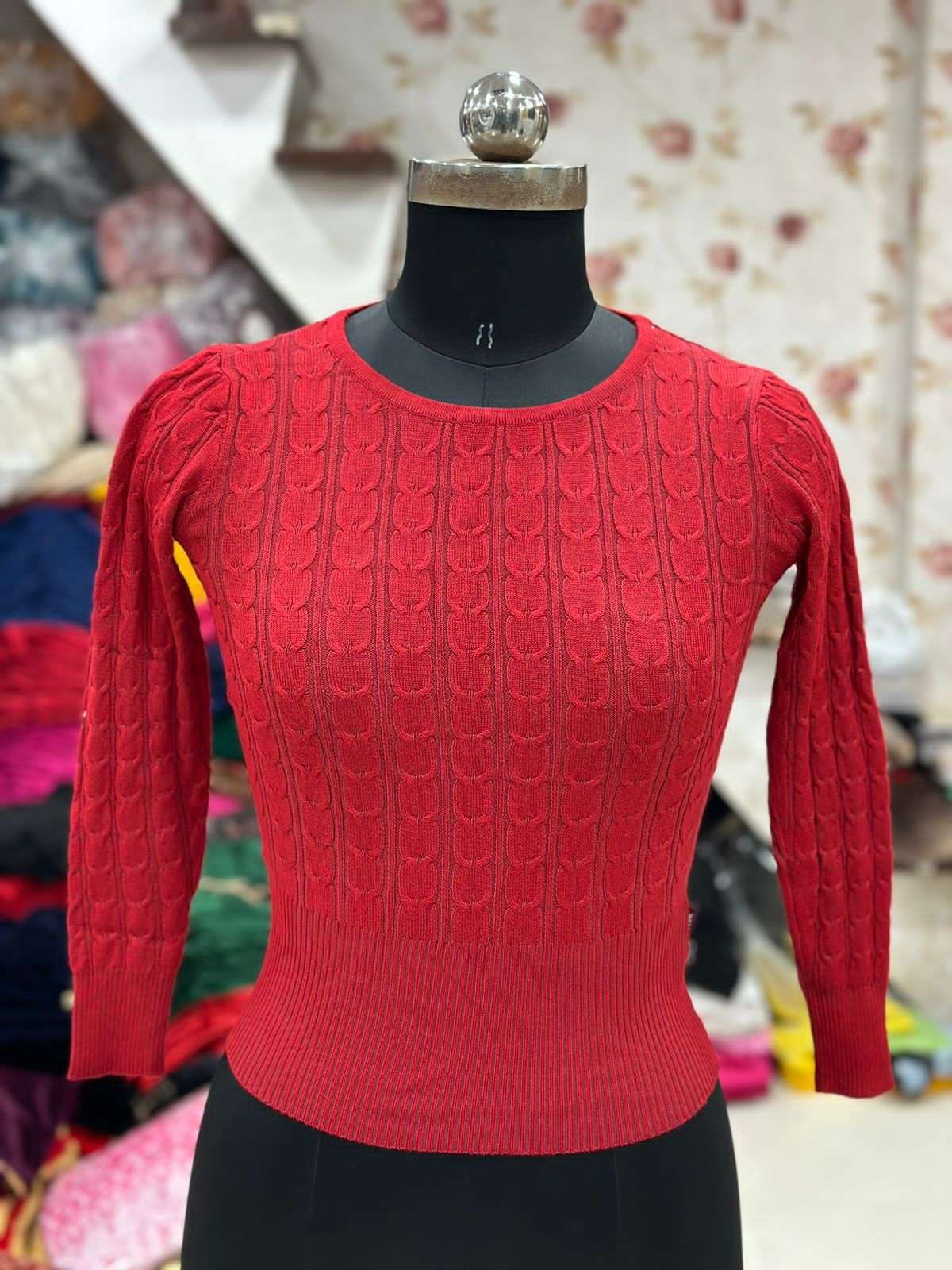 Handmade woolen blouse sweater women free size