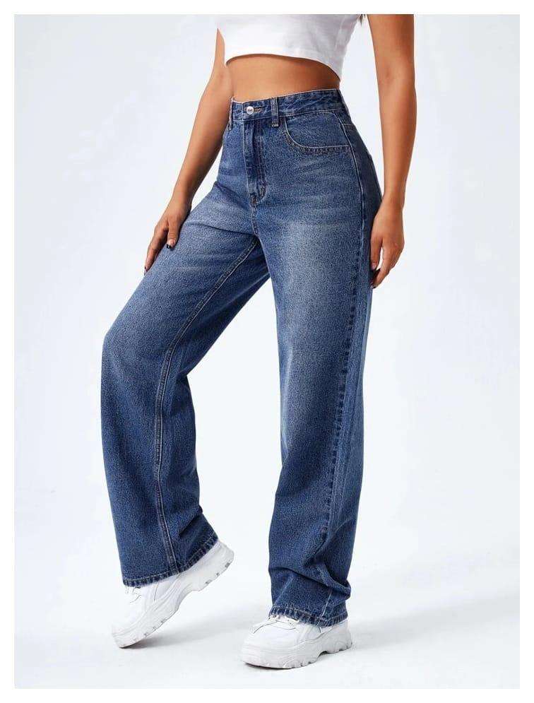Quince Premium Denim Wide Lage Jeans.