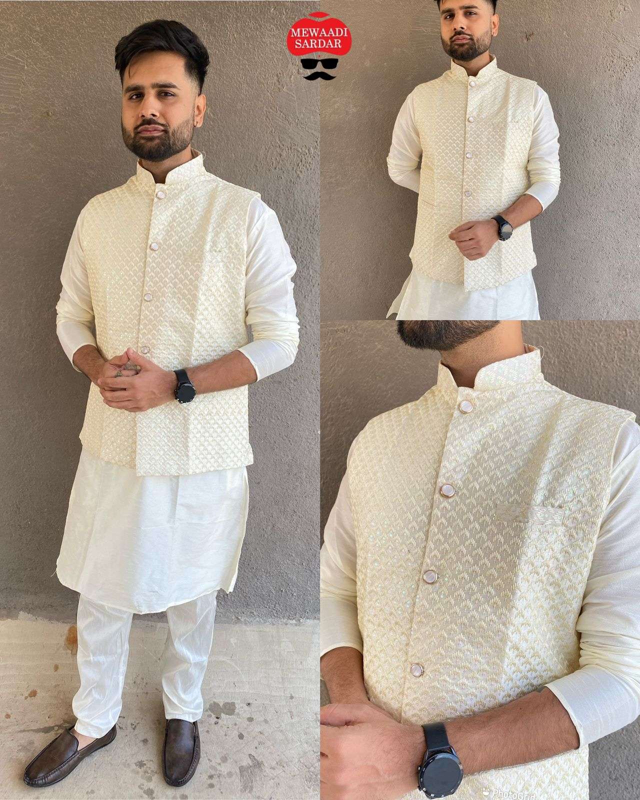 Punjabi Kurta Pajama with Jacket | Trendy Suit Designs
