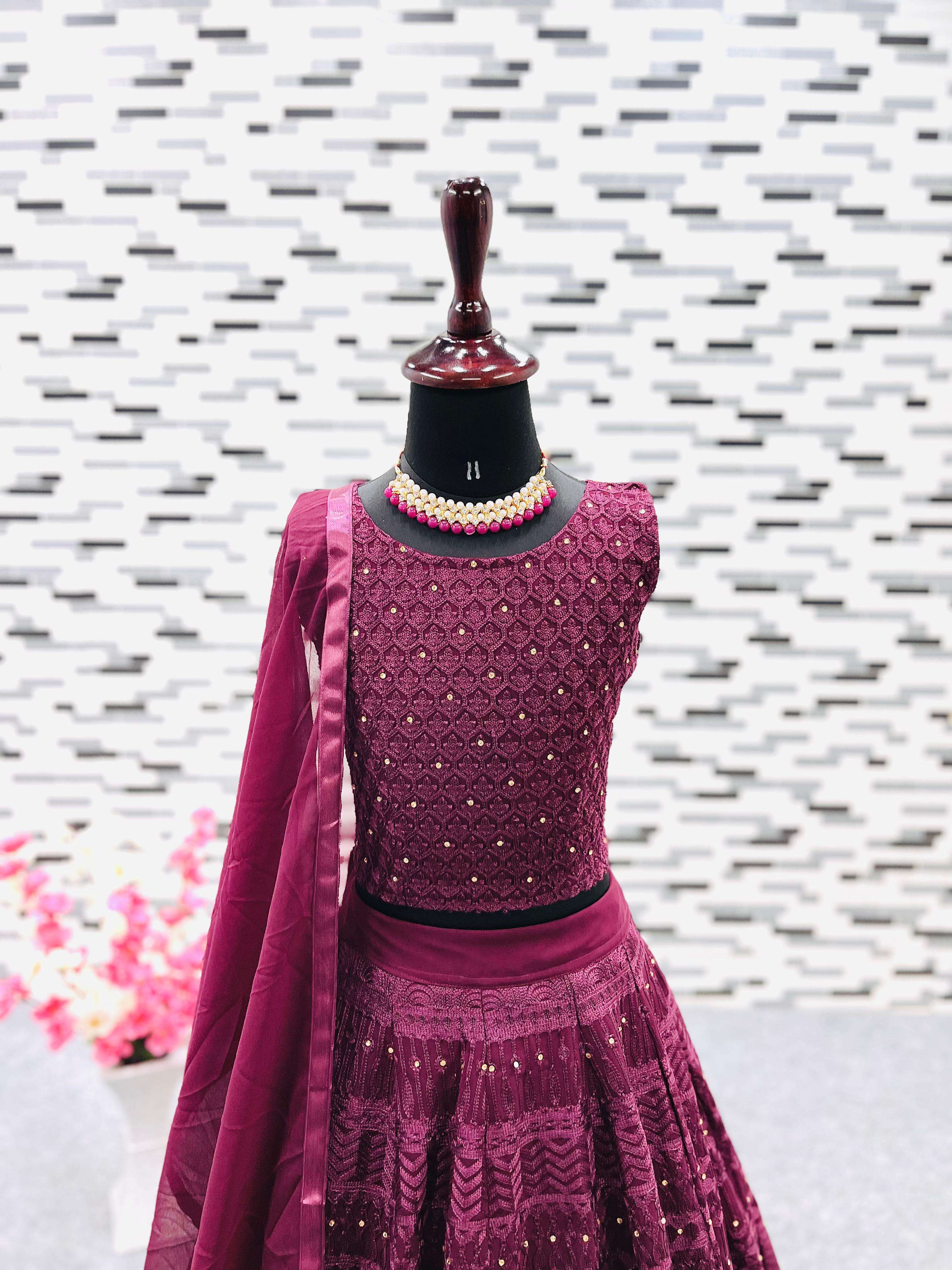 Buy Noyyal Classy Cottonsilk Kids Girls Lehenga Cholis, 3 Years-4 Years  Online at Best Prices in India - JioMart.