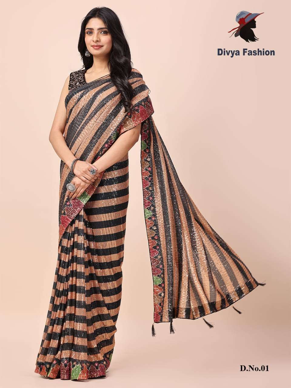 Buy Army Green Digital Print Saree online-Karagiri